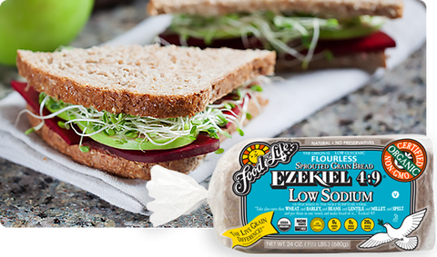 Organic Ezekiel Low Sodium Sprouted Grain Bread 680g - Food For Life